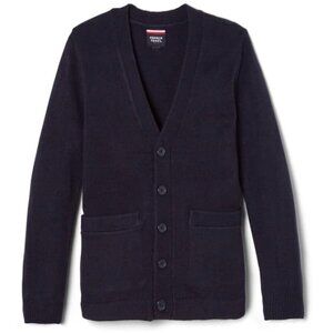 French Toast SC9000 Boys V-Neck Cardigan Sweater Navy